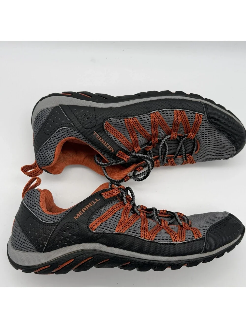 Merrell Coastrider J115 Men’s 9.5 Gray Orange Water Hiking Trail Shoes